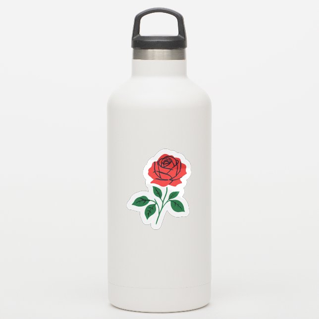 Red Rose (Waterbottle)