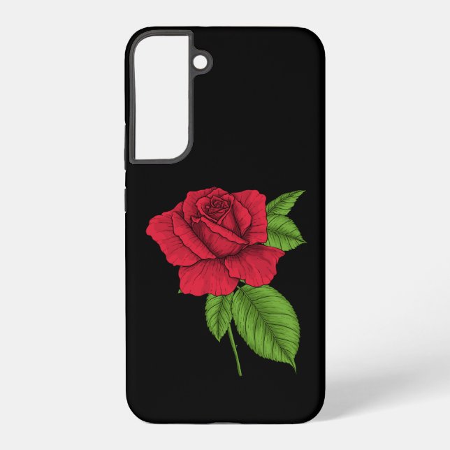 Red rose 2 samsung galaxy s22+ case (Back)
