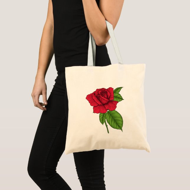 Red rose 2 tote bag (Front (Product))