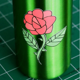 Red Rose 532 Ml Water Bottle