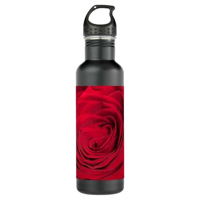 Red Rose  710 Ml Water Bottle (Front)