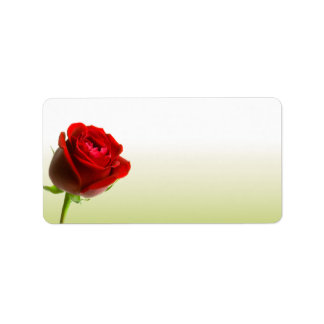 Red Rose Address Labels