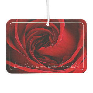 Red Rose Air Freshener with Photo Ops - HAMbyWG