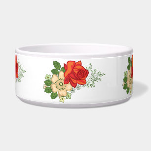 Red Rose and Daisies