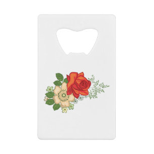 Red Rose and Daisies