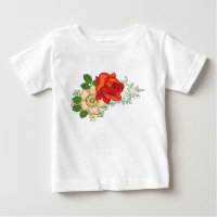 Red Rose and Daisies