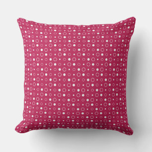 RED Rose  and white dots Cushion