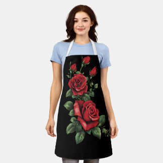 RED ROSE APRON