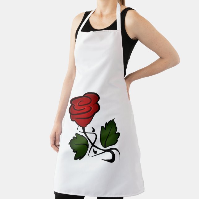 Red Rose Apron (Insitu)