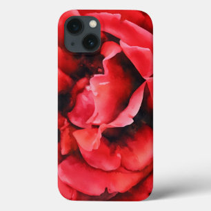 Red Rose Art Flower Art Phone Case