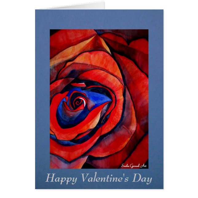 Red Rose Art Valentine (Front)