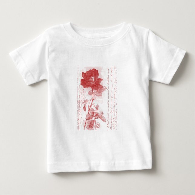 Red Rose Baby T-Shirt (Front)