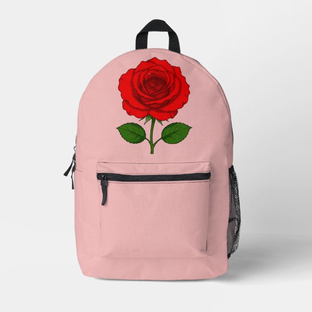 Red Rose Backpack (Front)