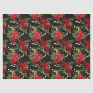 Red Rose Bee Series Design 18 Tissue Paper