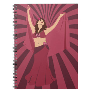 Red Rose Belly Dancer Notebook