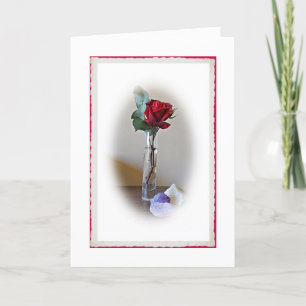 Red Rose Birthday Card