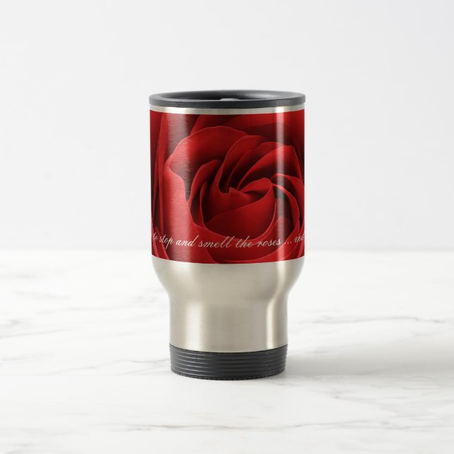 Red Rose Blossom Mug (Center)