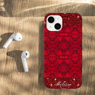 Red rose blossoms with dewdrops - custom Case-Mate iPhone 14 case