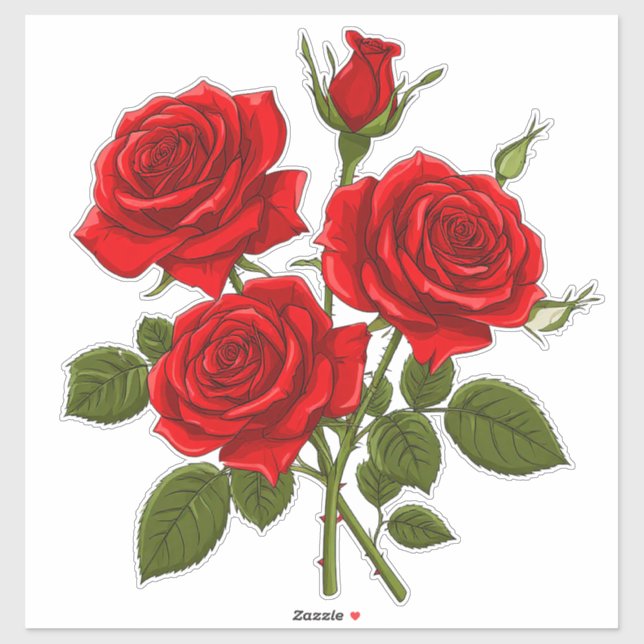 Red Rose Bouquet (Sheet)