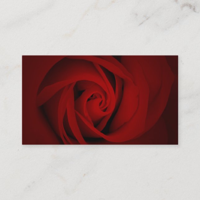red rose business card (Front)