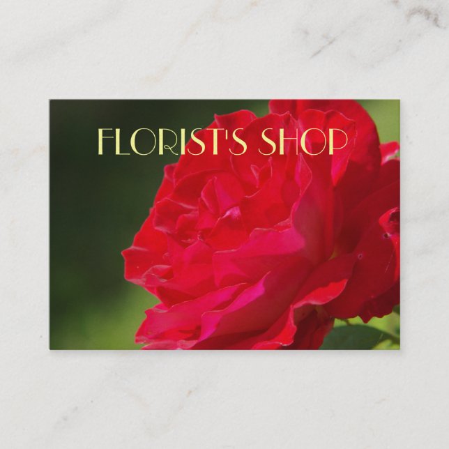 Red Rose - business card (Front)