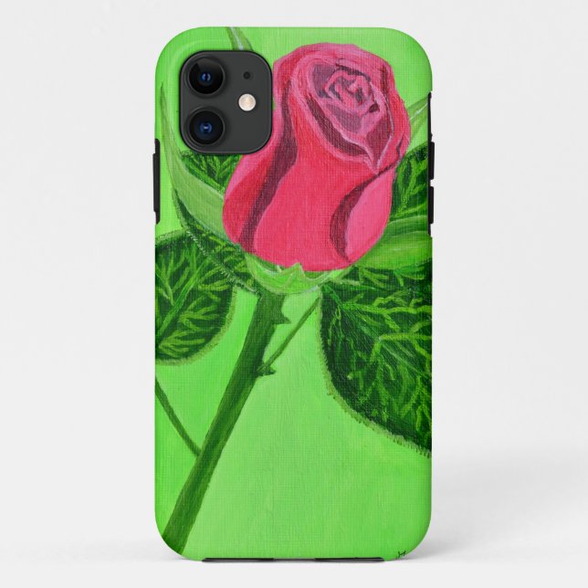 Red Rose Case-Mate iPhone Case (Back)