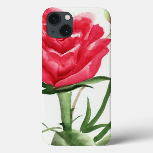 Red Rose Case-Mate iPhone Case (Back)