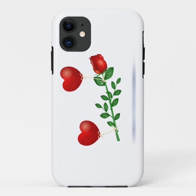 Red rose Case-Mate iPhone case (Back)