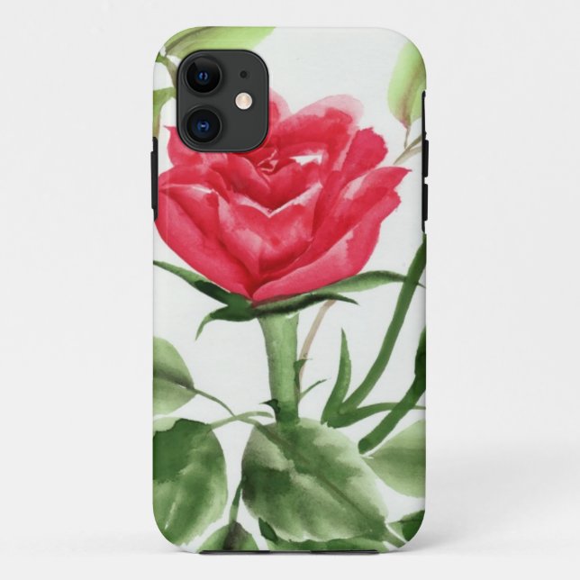 Red Rose Case-Mate iPhone Case (Back)