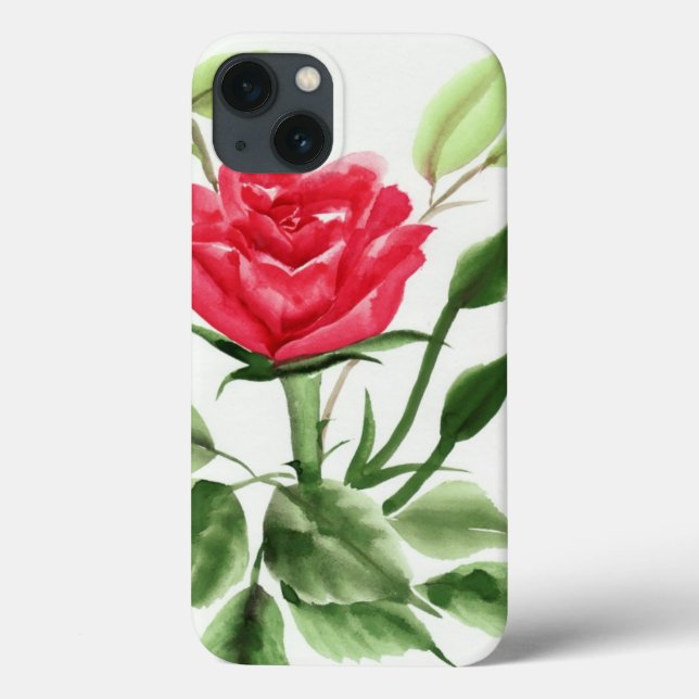 Red Rose Case-Mate iPhone Case (Back)