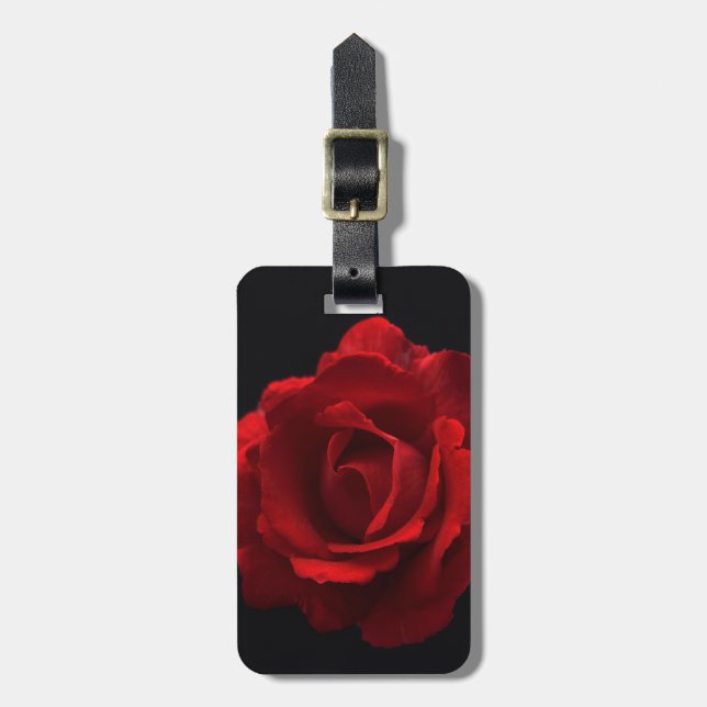 Red Rose cd ltcna Luggage Tag (Front Vertical)