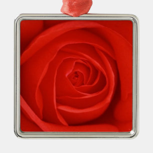 Red  Rose Christmas Ornament