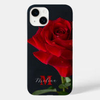 Red Rose Classic Monogram Name