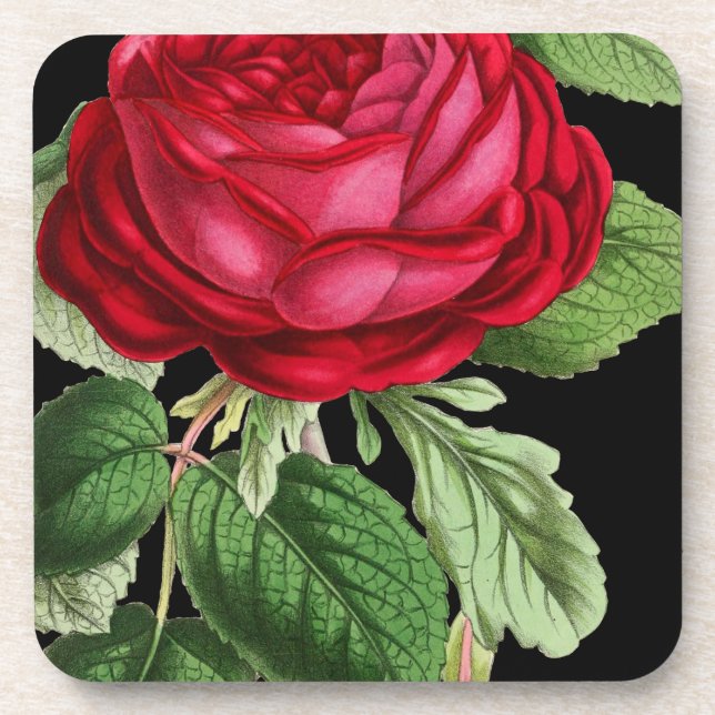 Red rose coaster (Front)