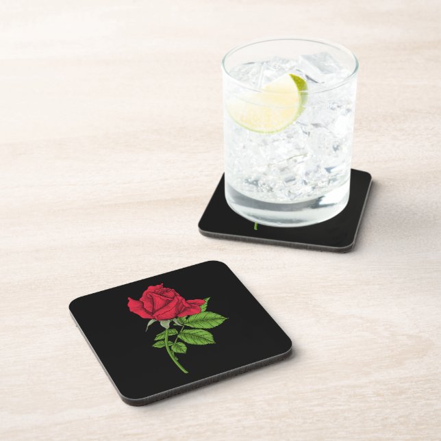 Red rose coaster (Right Side)