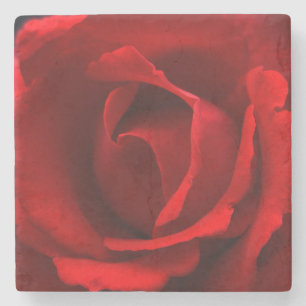 Red Rose coastercna Stone Coaster