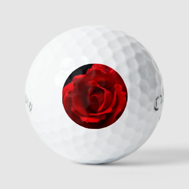 Red Rose css gbcna Golf Balls (Front)