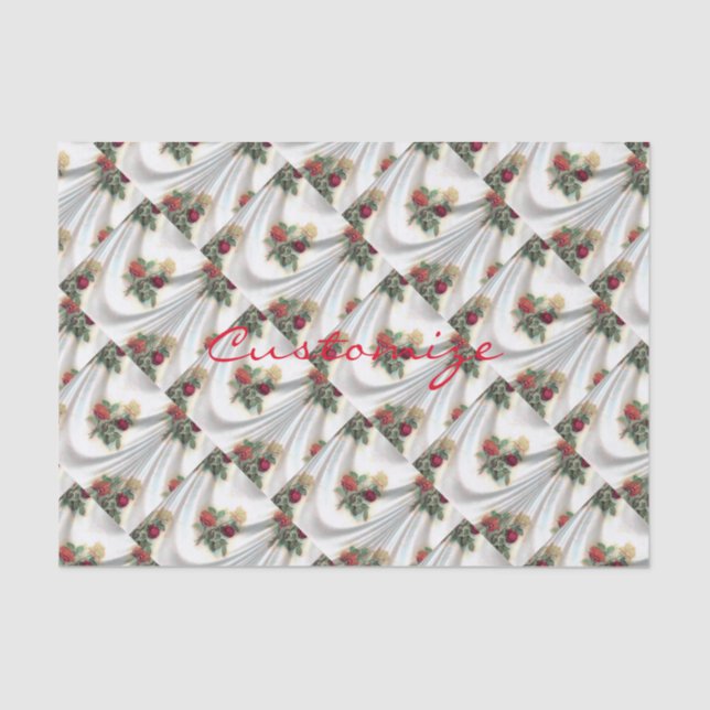 Red rose curtain Thunder_Cove Tissue Paper (Front)