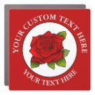 Red Rose Custom Text Icon Logo