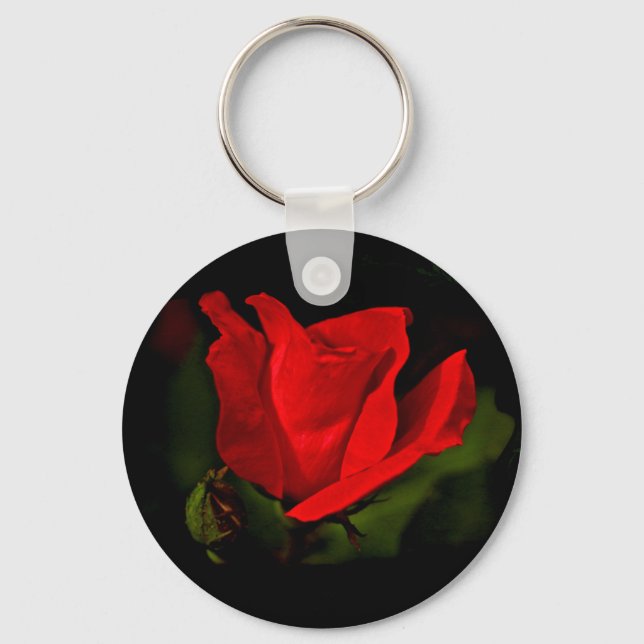 Red Rose - Dark Passion Key Ring (Front)