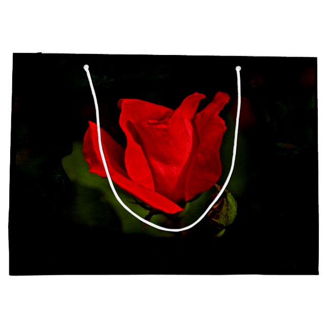 Red Rose - Dark Passion Large Gift Bag (Back)