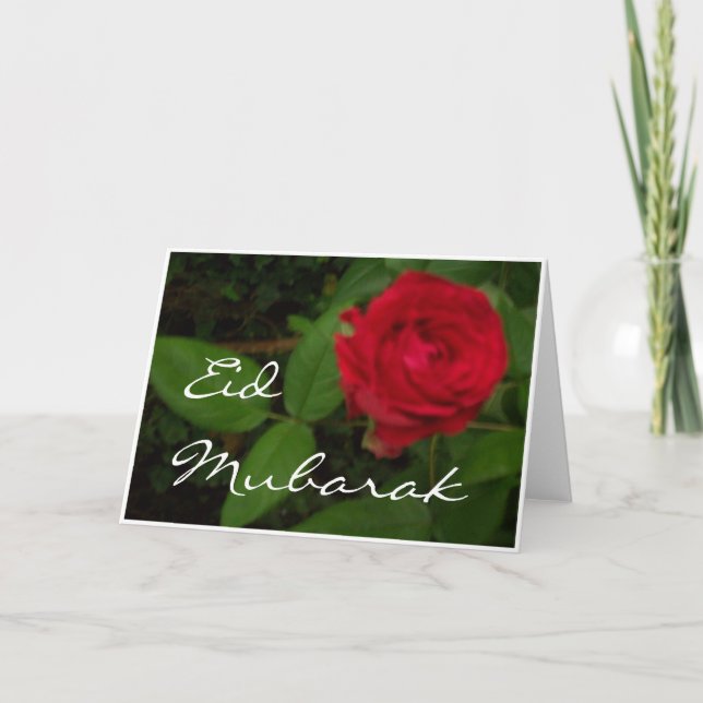 Red Rose Eid Card (Front)