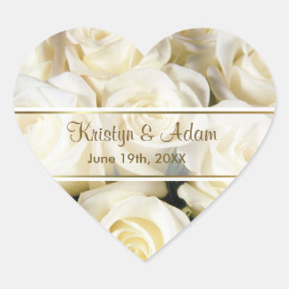 Red Rose Elegance - Customise Heart Sticker