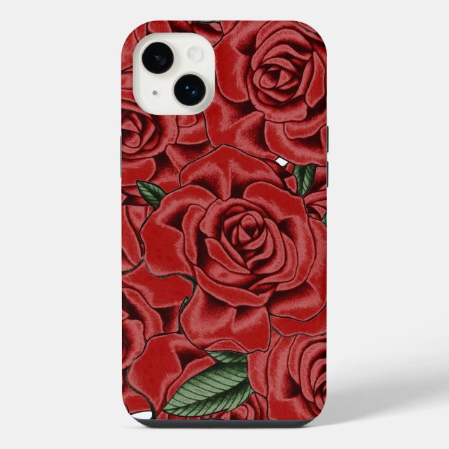 Red Rose Elegance iPhone Case (Back)