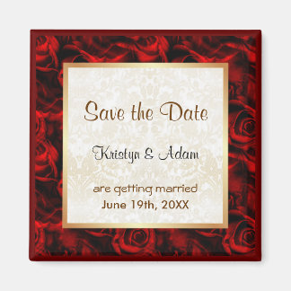 Red Rose Elegance Magnet