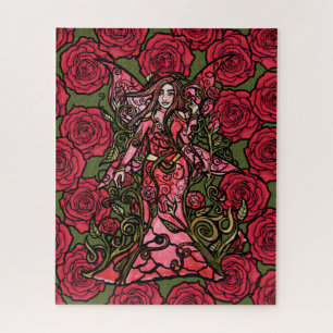Red Rose Fairy Jigsaw Puzzle