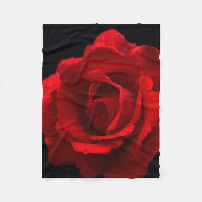 Red Rose fbcnm Fleece Blanket (Front)