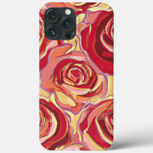 Red Rose Floral Design #2 iPhone 13 Pro Max Case
