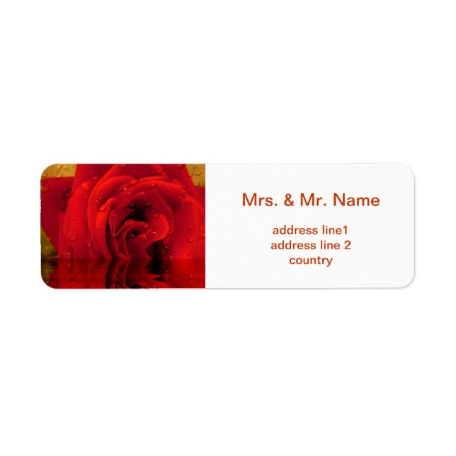 red rose flower (Front)