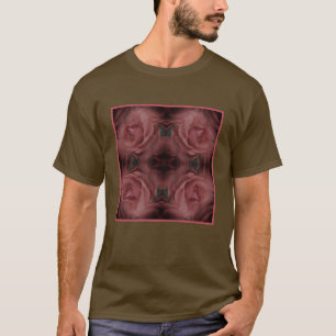 Red Rose Flower Abstract Nature Vintage T-Shirt